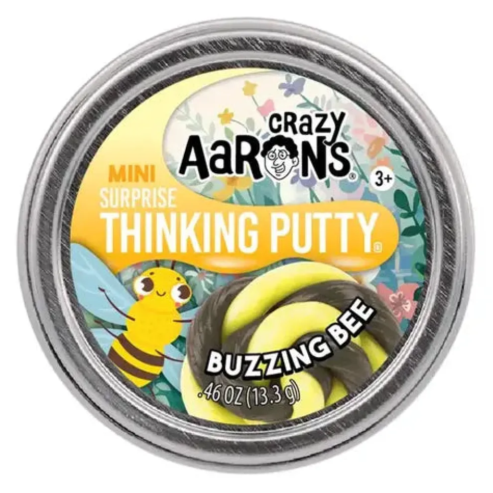 Crazy Aarons Buzzing Bee Easter Mini 2 Inch Thinking Putty Tin - Owl & Goose Gifts