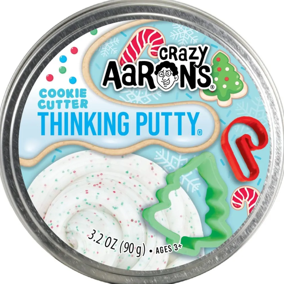 Crazy Aarons Cookie Cutter Full Size 4 Inch Christmas Thinking Putty Tin - Owl & Goose Gifts