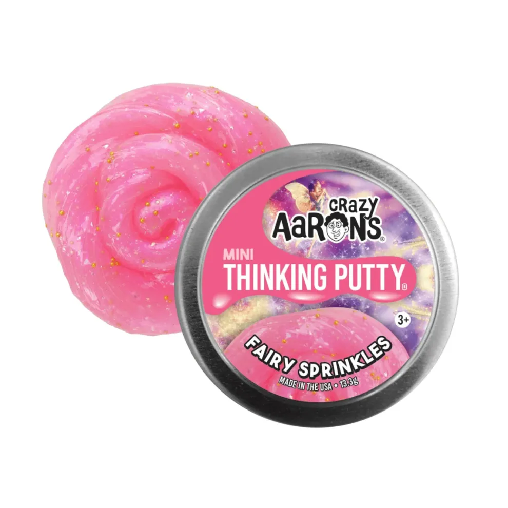 Crazy Aarons Fairy Sprinkles Mini 2 Inch Thinking Putty Tin - Owl & Goose Gifts
