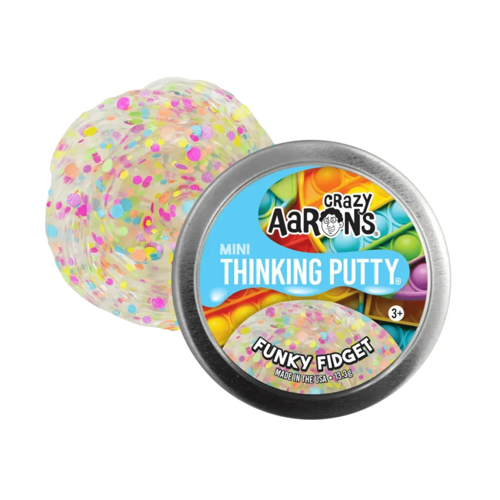Crazy Aarons Funky Fidget Mini 2 Inch Thinking Putty Tin - Owl & Goose Gifts