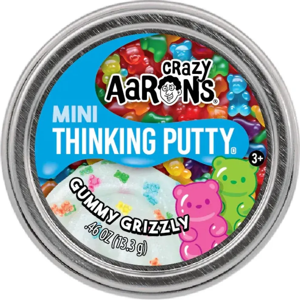 Crazy Aarons Gummy Grizzly Mini 2 Inch Thinking Putty Tin