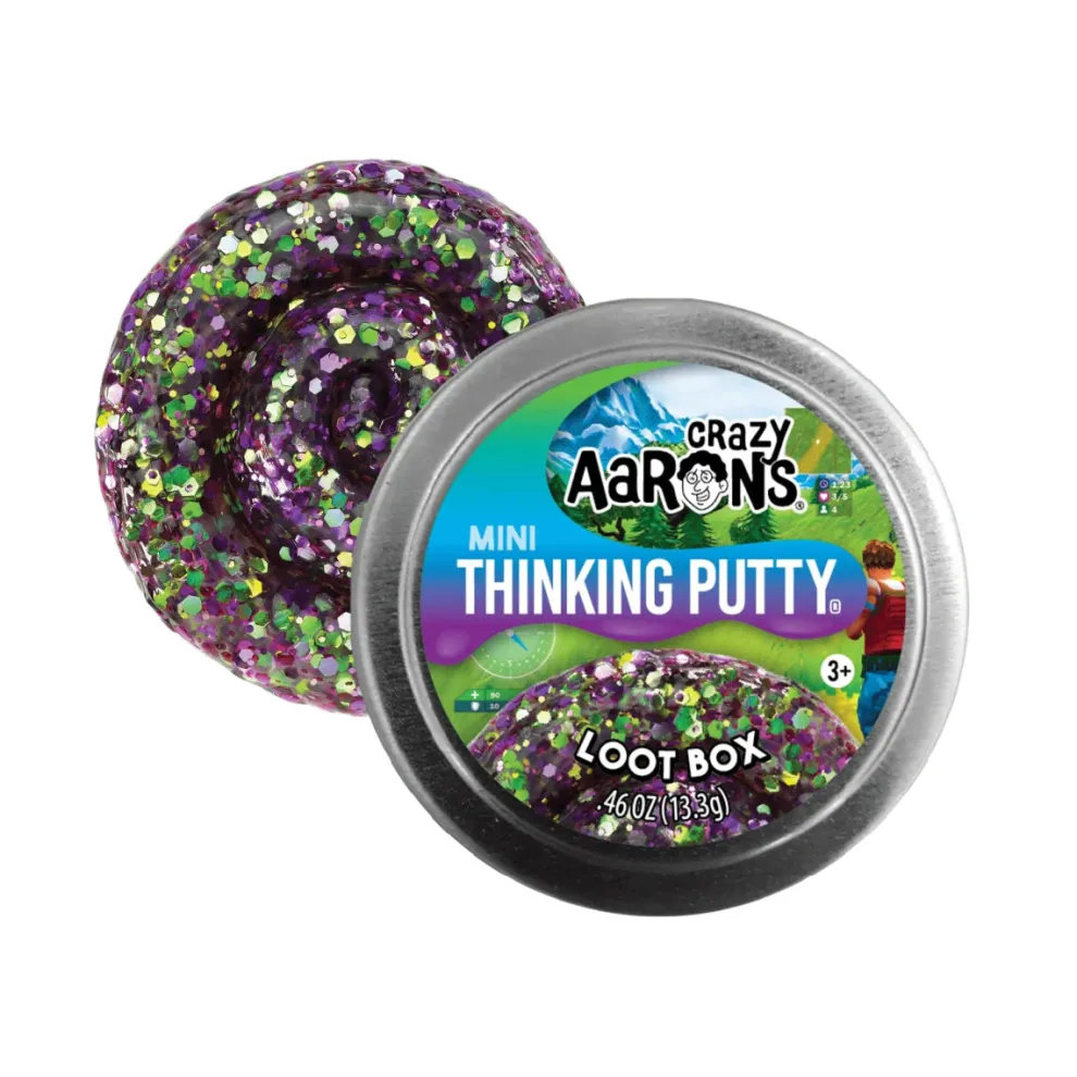 Crazy Aarons Loot Box Mini 2 Inch Thinking Putty Tin - Owl & Goose Gifts