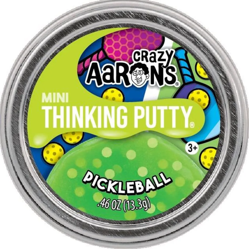 Crazy Aarons Pickleball Mini 2 Inch Thinking Putty Tin - Owl & Goose Gifts