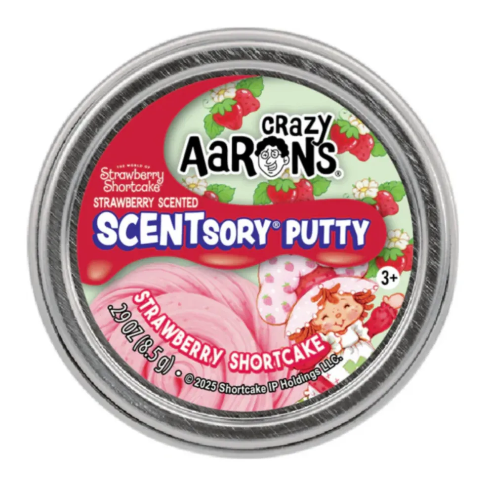 Crazy Aarons Strawberry Shortcake Mini 2 Inch Scentsory Thinking Putty