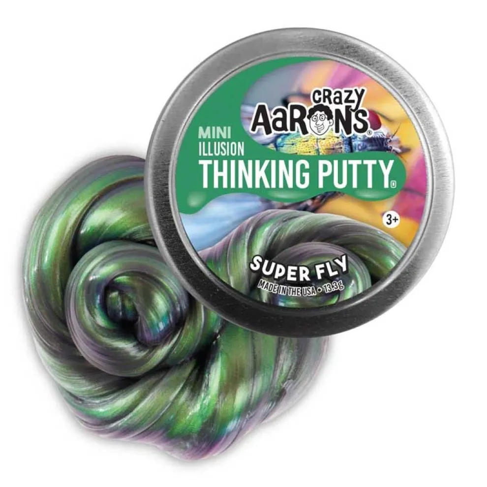 Crazy Aarons Super Fly Mini 2 Inch Thinking Putty Tin - Owl & Goose Gifts