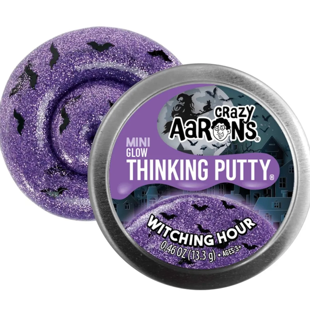 Crazy Aarons Witching Hour Mini 2 Inch Halloween Thinking Putty Tin - Owl & Goose Gifts