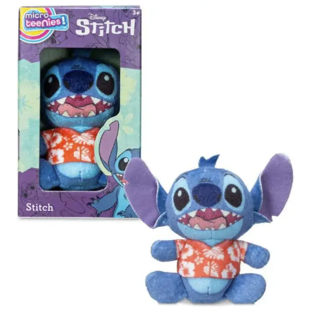 Disney Stitch 3 Inch Micro Teenies Plush Toy - Stitch in Hawaiian Shirt - Owl & Goose Gifts