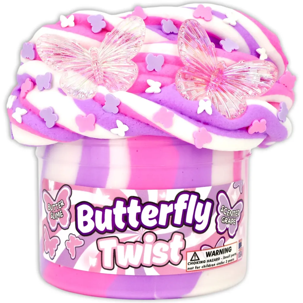 Dope Slimes 8 oz Butterfly Twist Slime - Owl & Goose Gifts