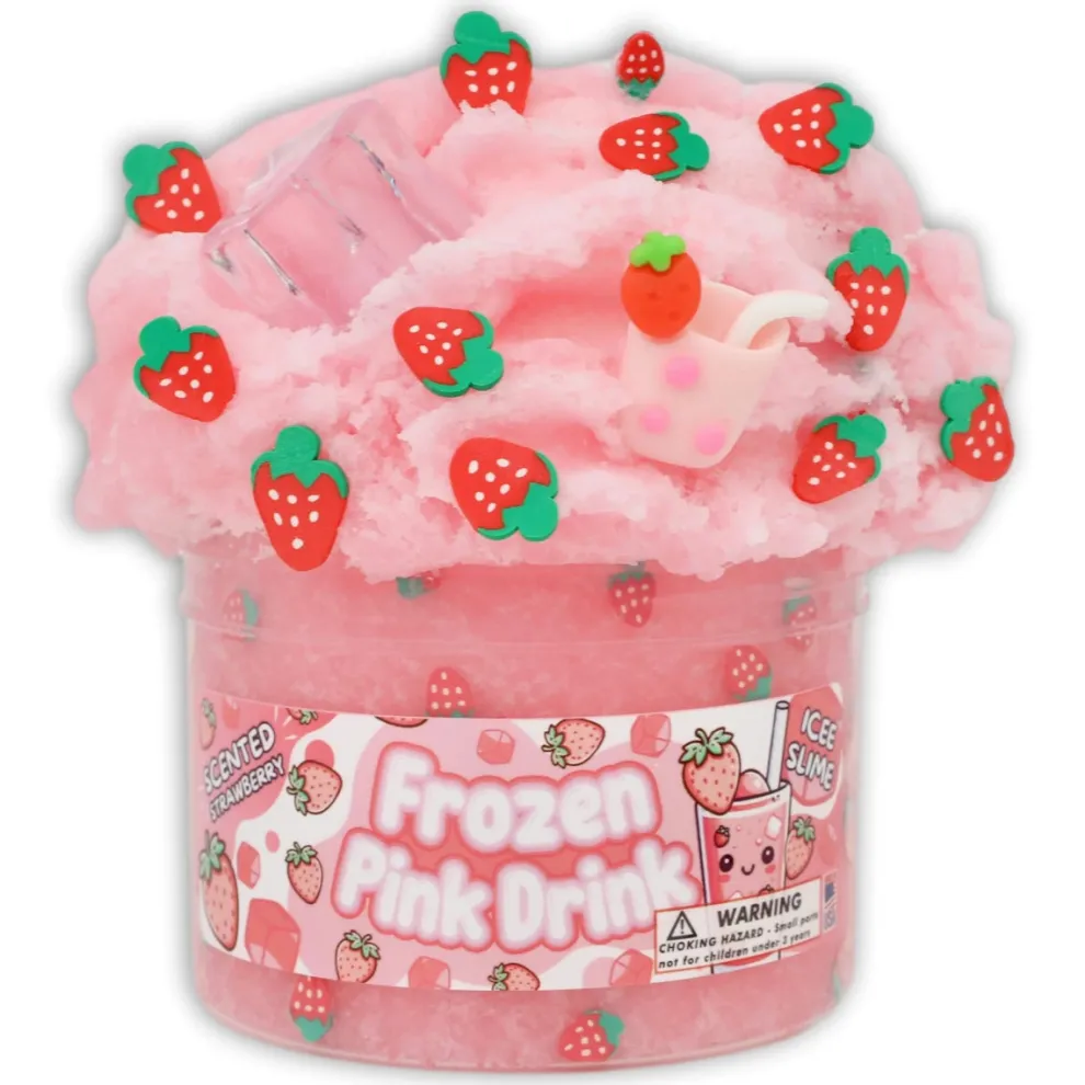 Dope Slimes 8 oz Frozen Pink Drink Slime - Owl & Goose Gifts