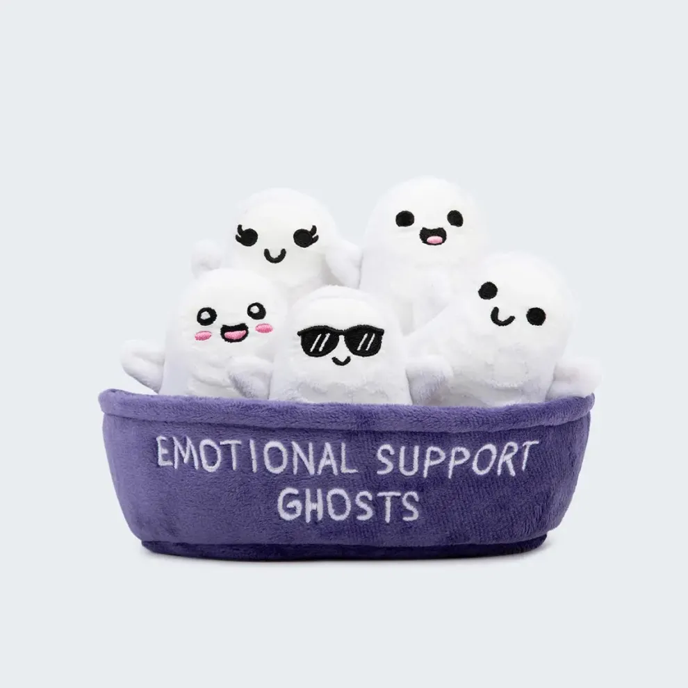 Emotional Support Ghosts Set of 5 Plush Toys by What Do You Meme