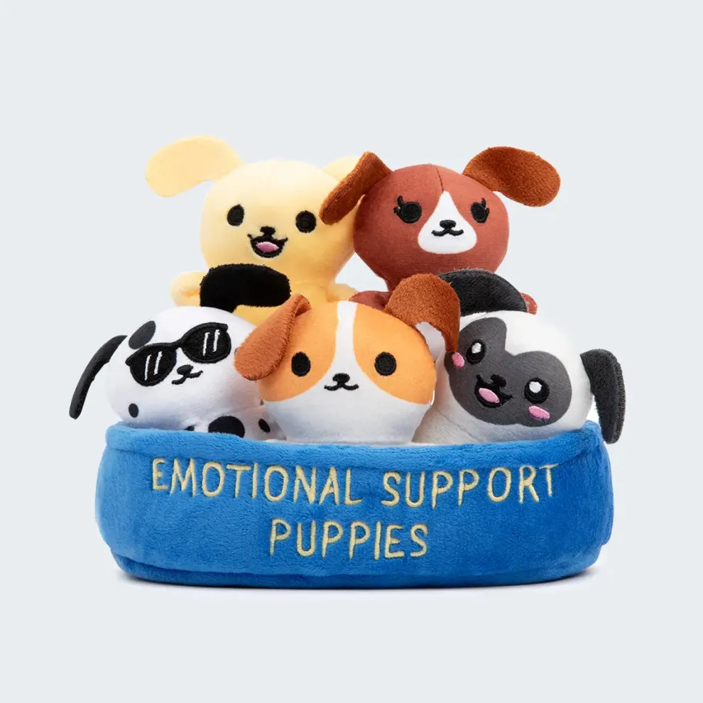 Emotional Support Puppies Set of 5 Plush Toys by What Do You Meme