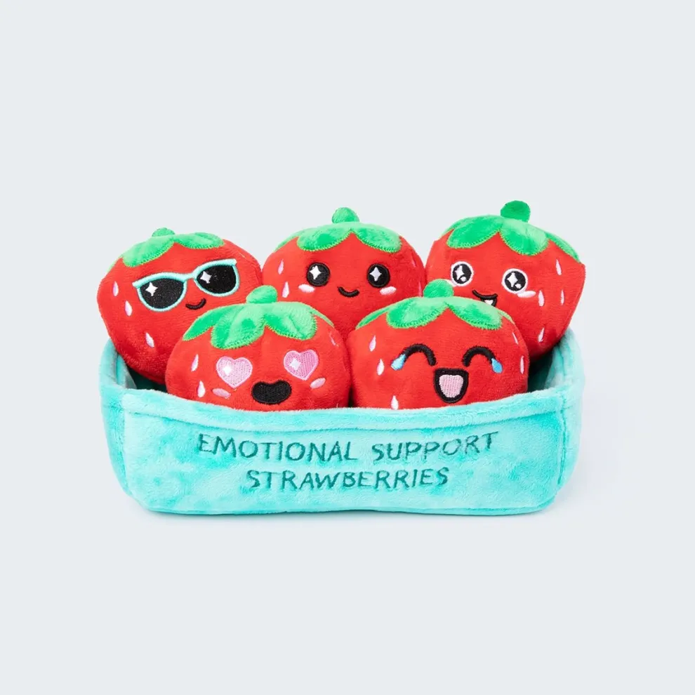 Emotional Support Strawberries Set of 5 Plush Toys by What Do You Meme