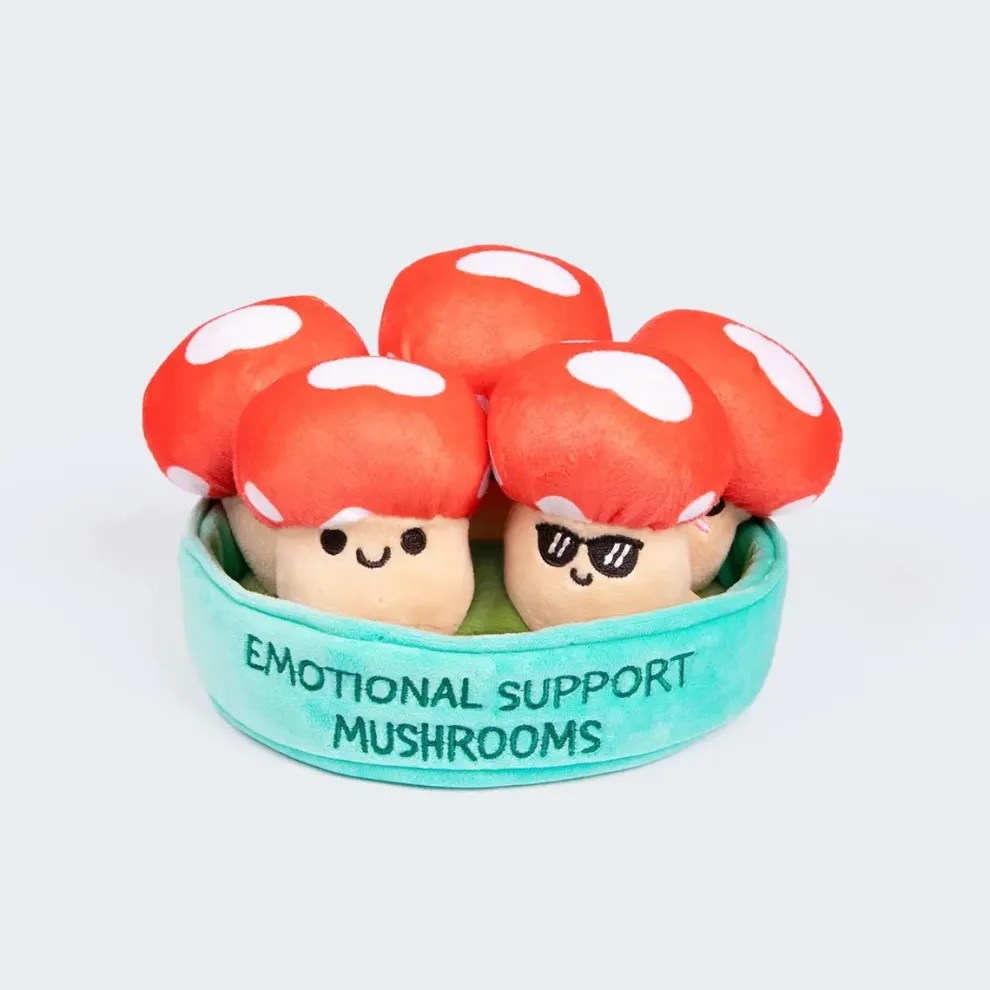 Emotional Support Mushrooms Set of 5 Plush Toys by What Do You Meme