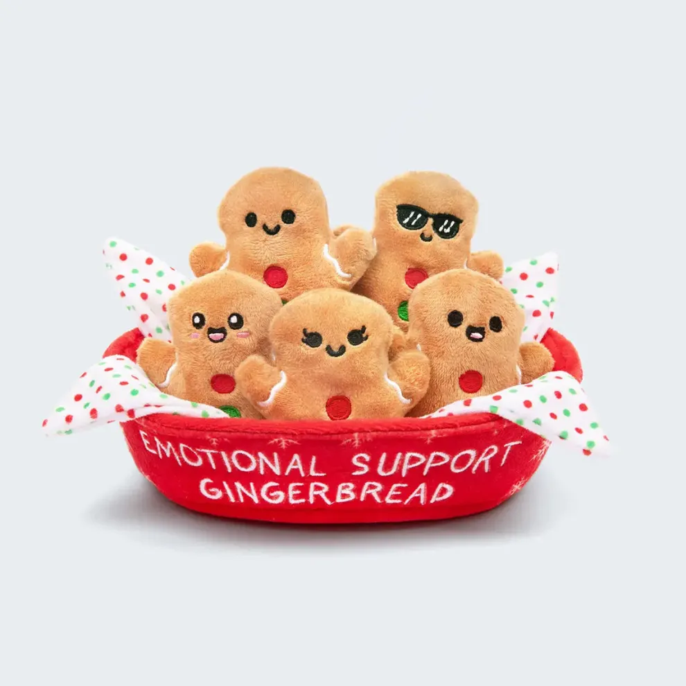 Emotional Support Gingerbread Set of 5 Plush Toys by What Do You Meme