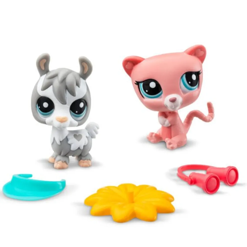 Littlest Pet Shop Pet Pairs Play Set - Llama #28 and Possum #32 - Owl & Goose Gifts