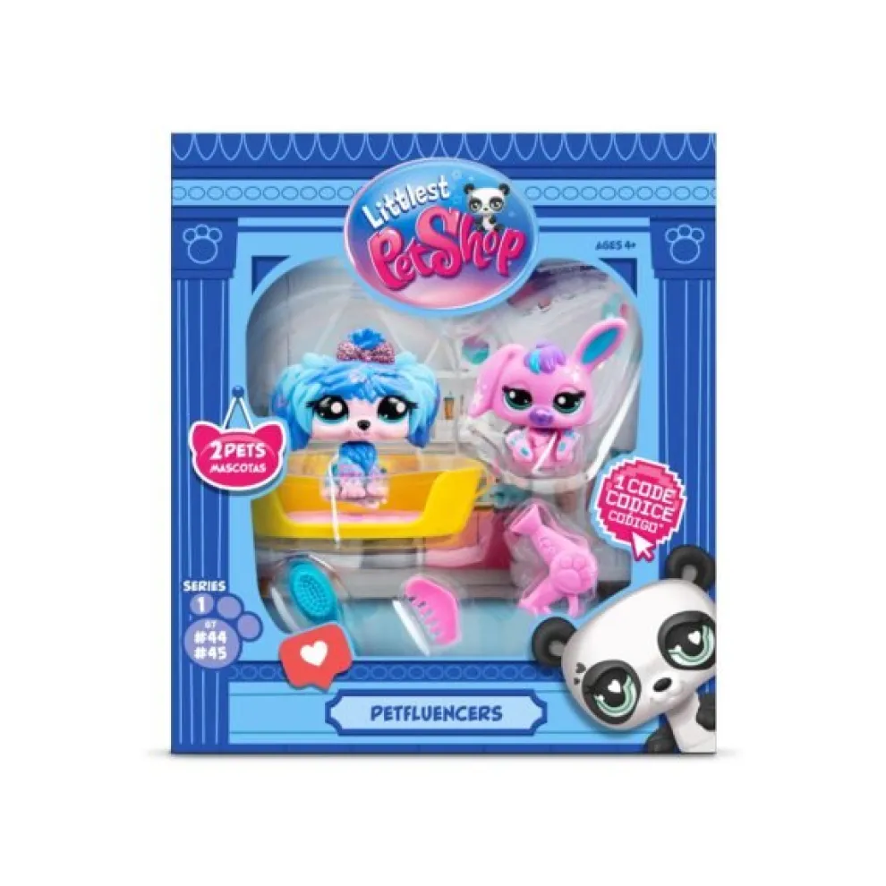 Littlest Pet Shop Petfluencer Pairs Play Set - Dog #48 and Bunny #49 - Owl & Goose Gifts