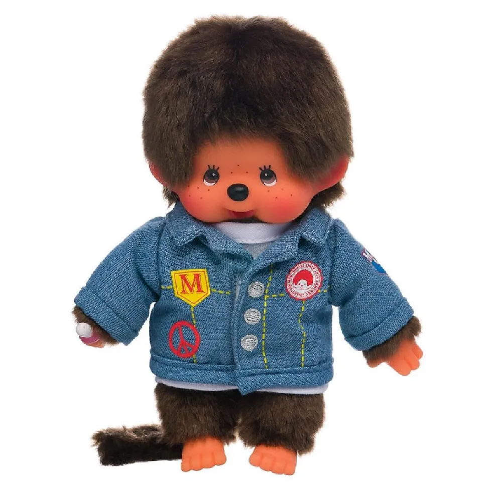 Monchhichi Jean Jacket Boy Plush Toy