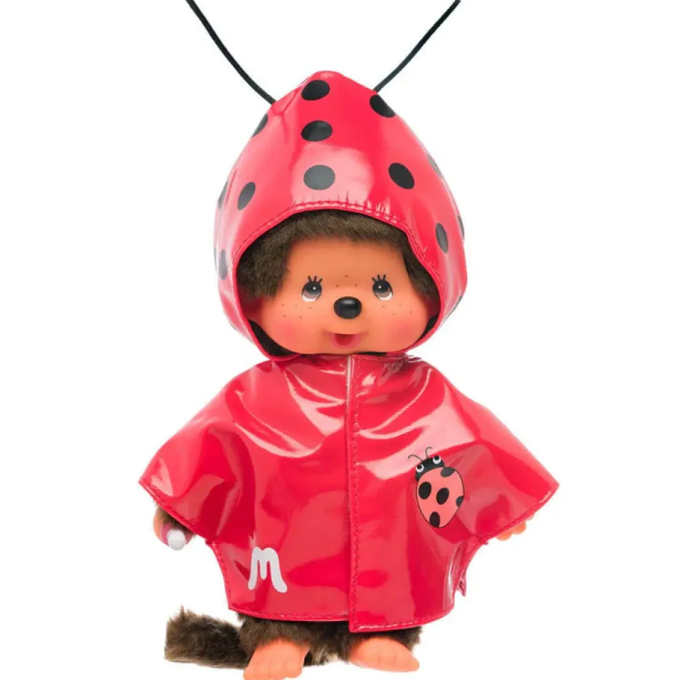 Monchhichi Ladybug Raincoat Plush Toy
