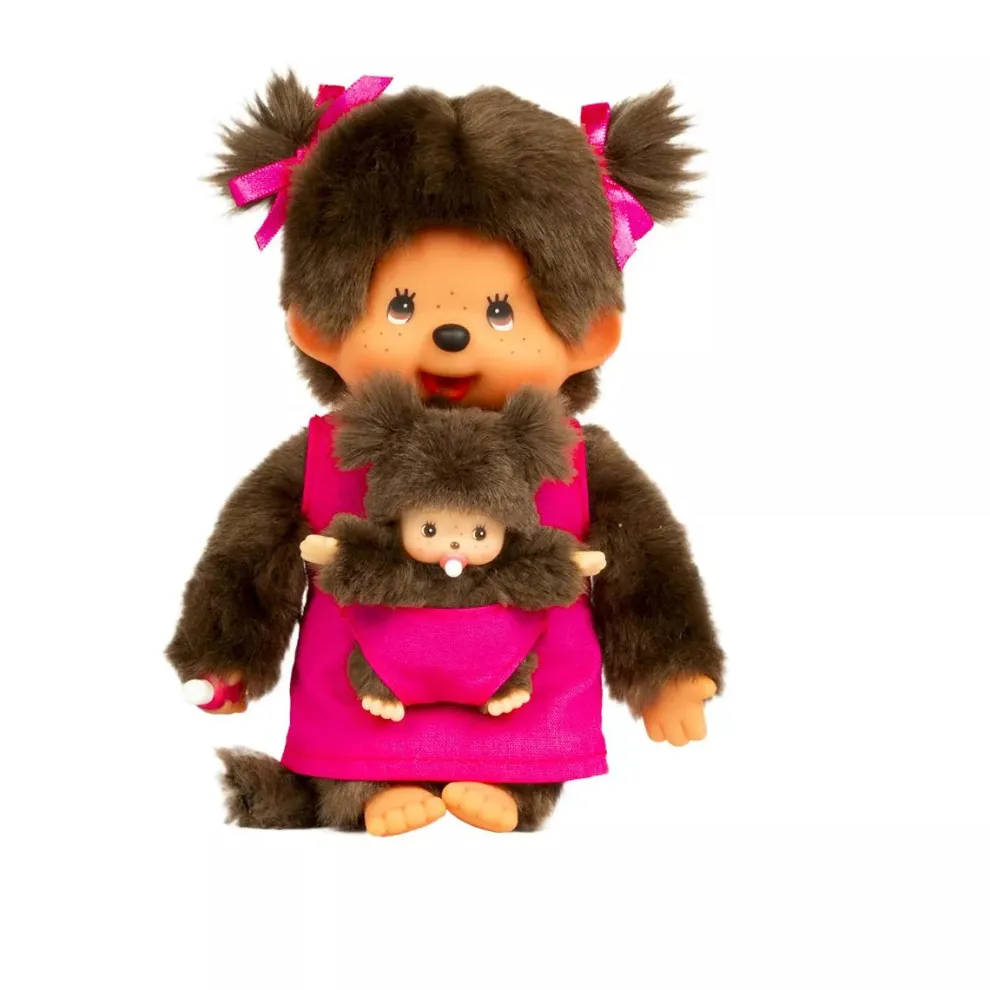Monchhichi Mother Care Plush Toy - Pink