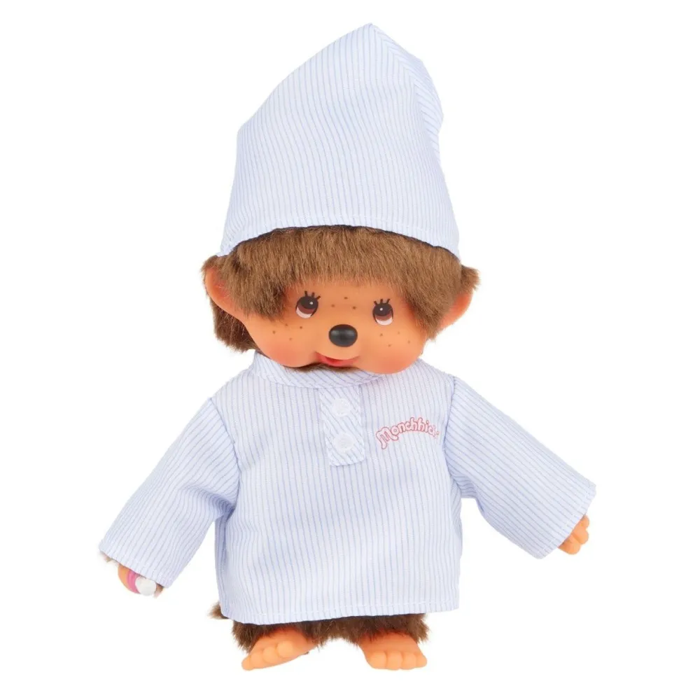 Monchhichi Stripe Pajama Boy Plush Toy