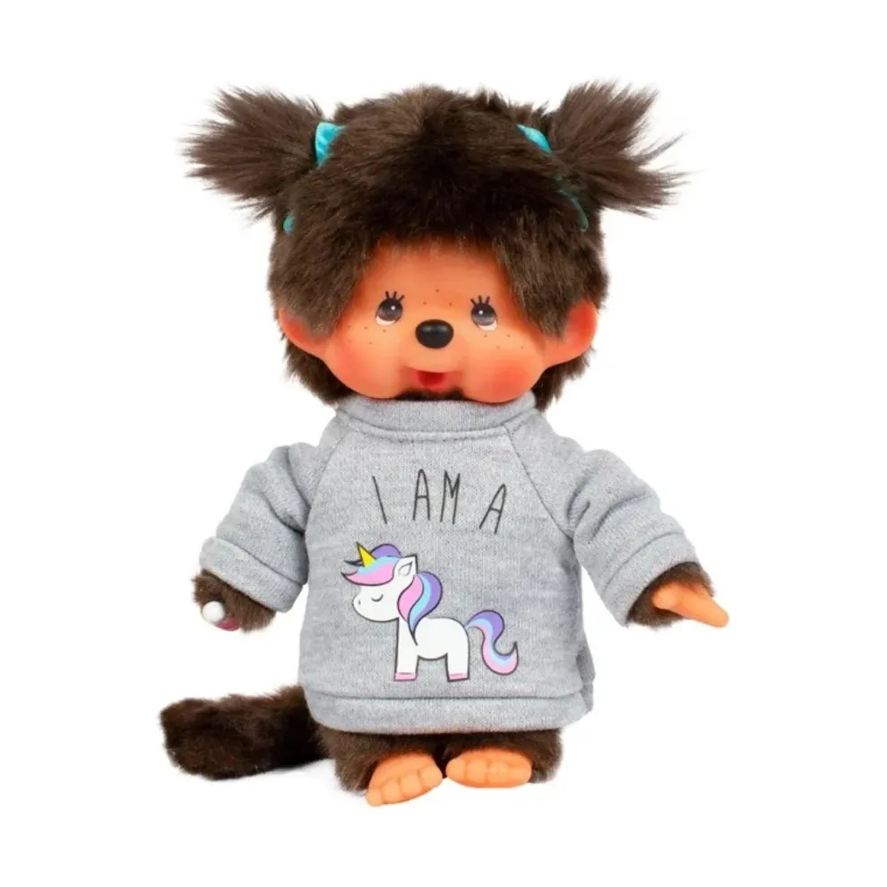 Monchhichi Unicorn Sweater Girl Plush Toy