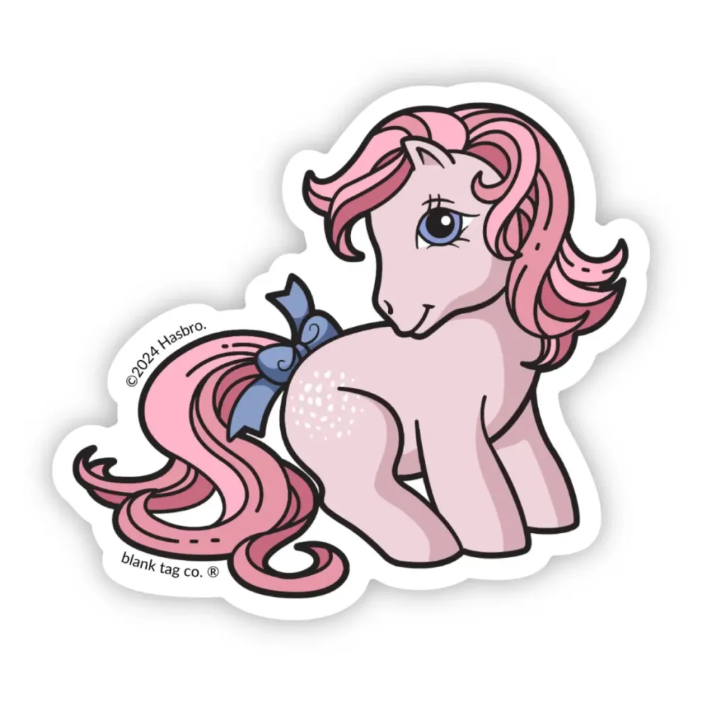 My Little Pony Cotton Candy Vinyl Sticker by Blank Tag Sticker Co. - Owl & Goose Gifts