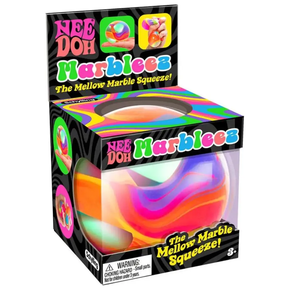 Nee Doh Marbleez 2.5 Inch Squish Ball Fidget Toy - Owl & Goose Gifts
