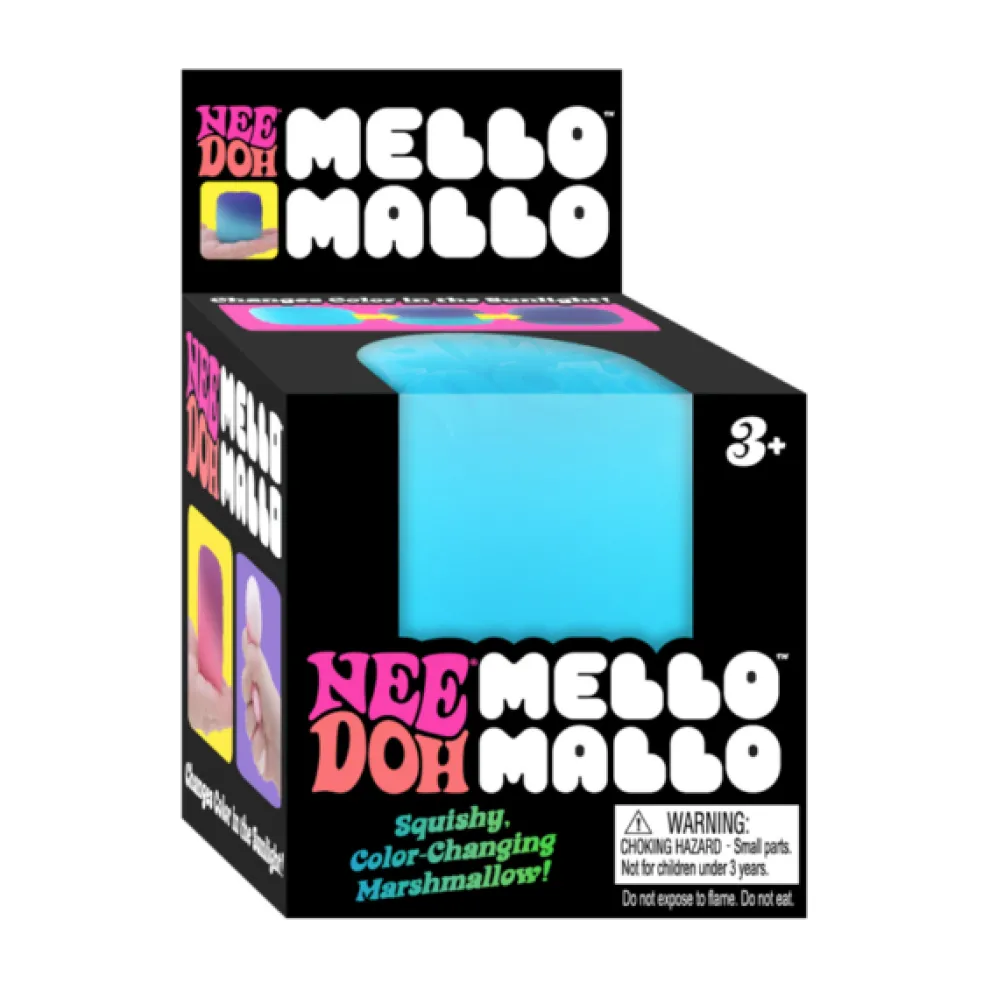 Nee Doh Mello Mallo 2.5 Inch Squish Ball Fidget Toy - CHOOSE YOUR COLOR! - Owl & Goose Gifts