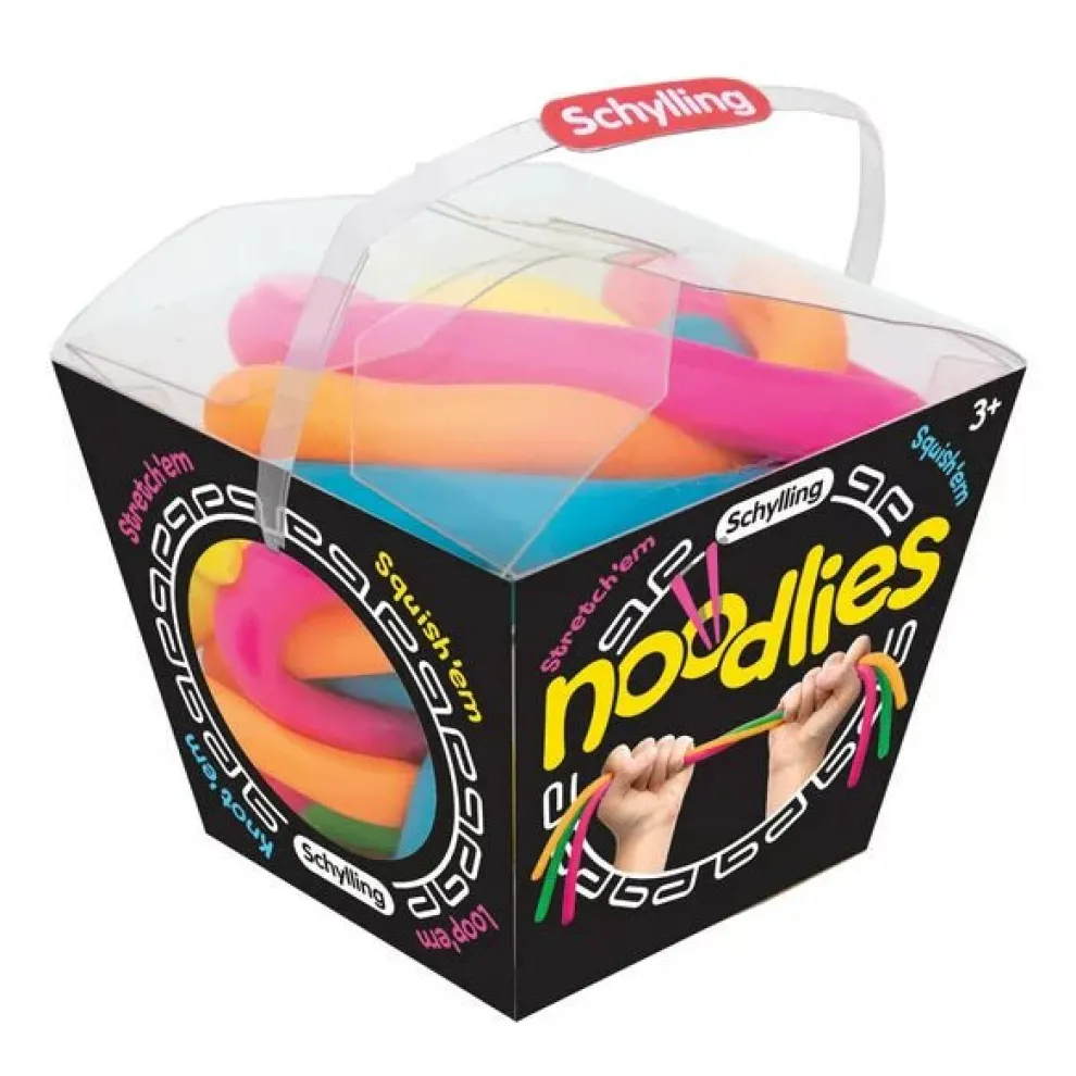 Nee Doh Noodlies Squish Fidget Toy - Contains 5 Noodles - Owl & Goose Gifts