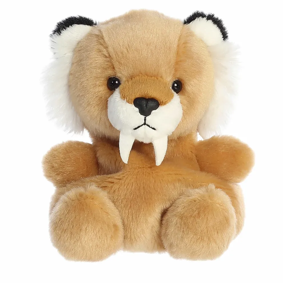 Palm Pals 5 Inch Ash the Sabre Tooth Tiger Plush Toy