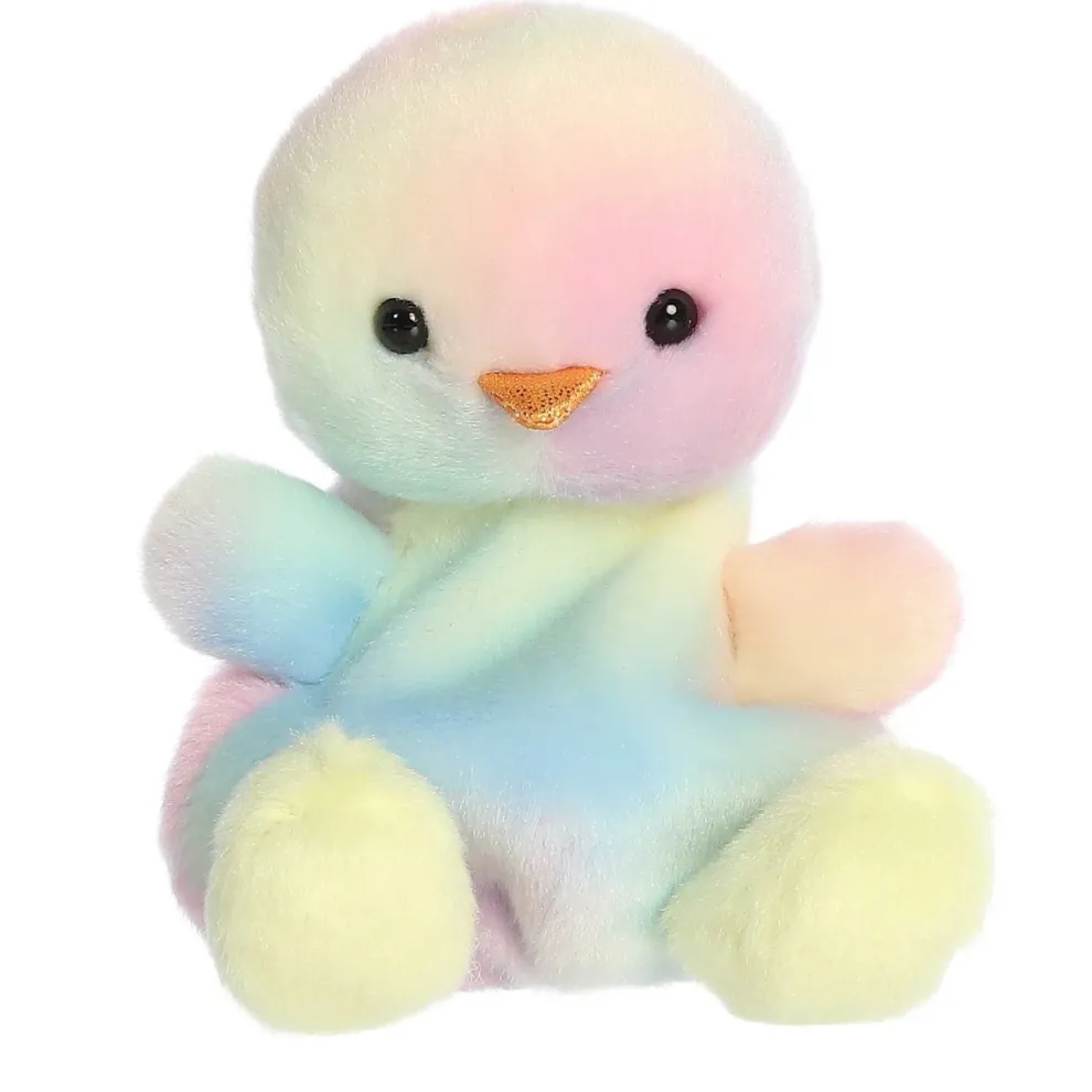 Palm Pals 5 Inch Aura the Rainbow Chick Easter Plush Toy