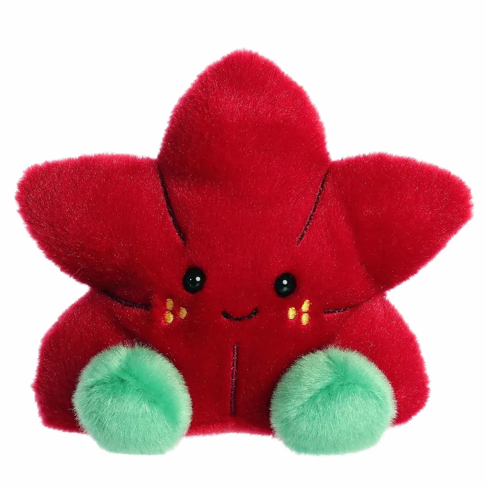 Palm Pals 5 Inch Carmine the Poinsettia Holiday Plush Toy