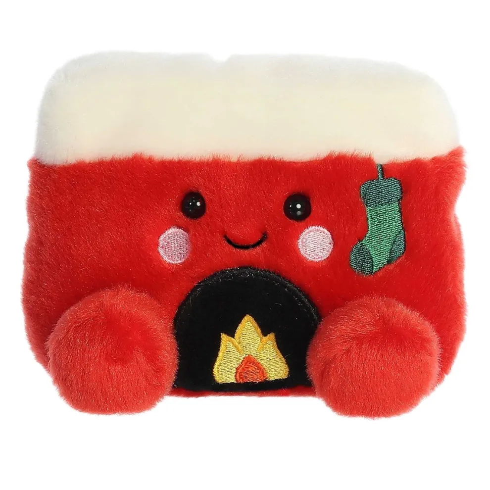 Palm Pals 5 Inch Cozy the Fireplace Christmas Plush Toy - Owl & Goose Gifts