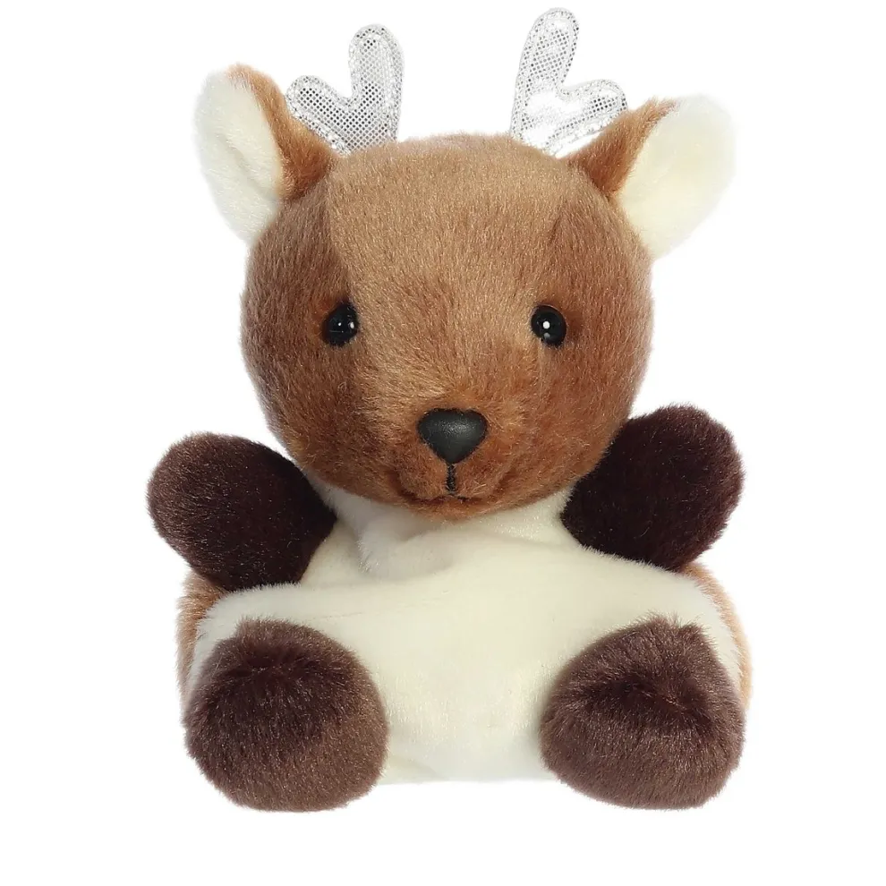 Palm Pals 5 Inch Dash the Reindeer Plush Toy - Owl & Goose Gifts
