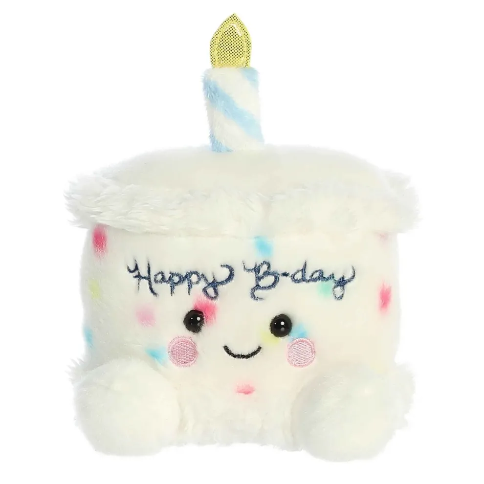 Palm Pals 5 Inch Happy the Birthday Cake Plush Toy - Owl & Goose Gifts