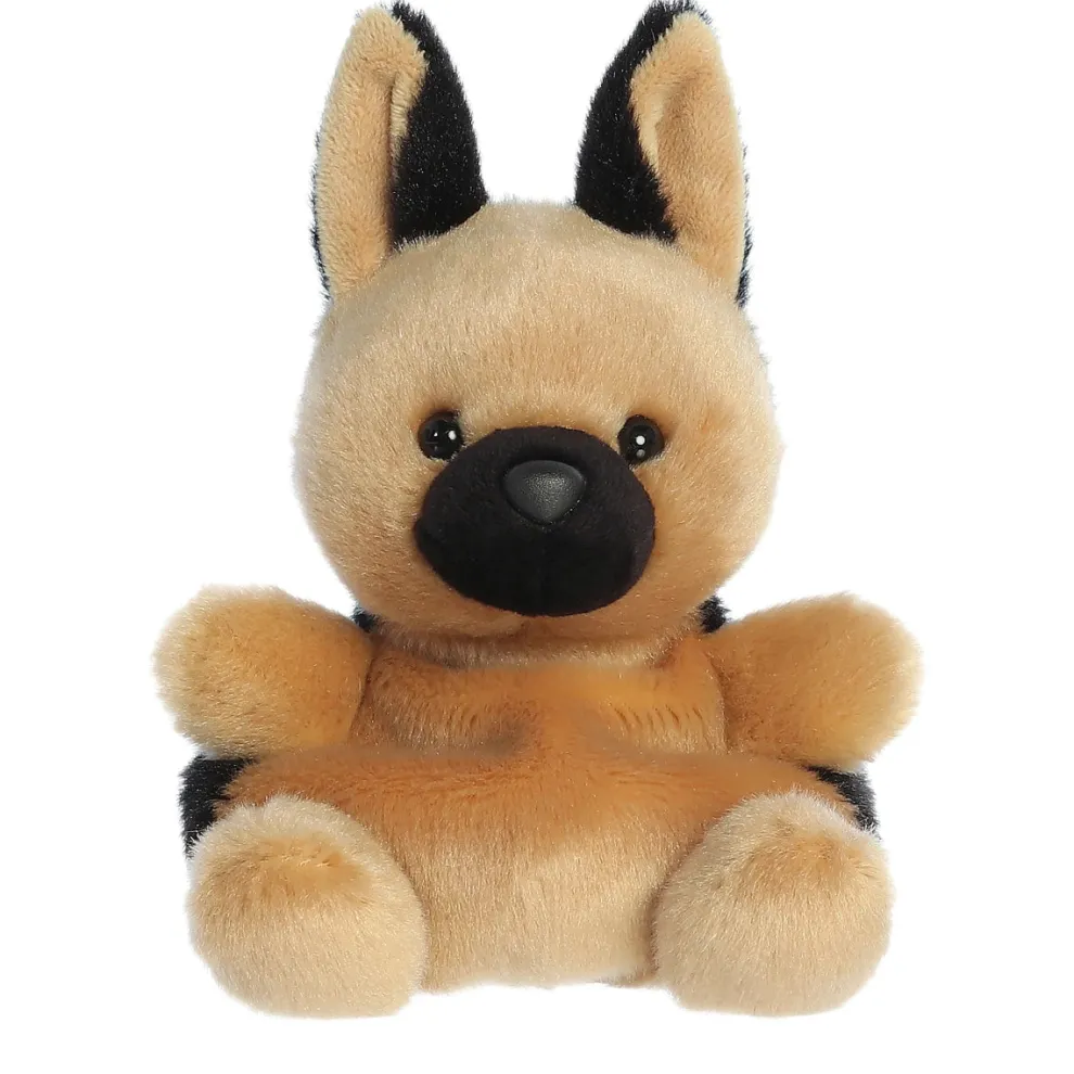 Palm Pals 5 Inch Hans the German Shepherd Plush Toy - Owl & Goose Gifts