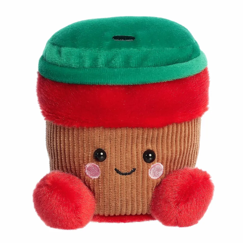 Palm Pals 5 Inch Jo the Peppermint Mocha Holiday Plush Toy
