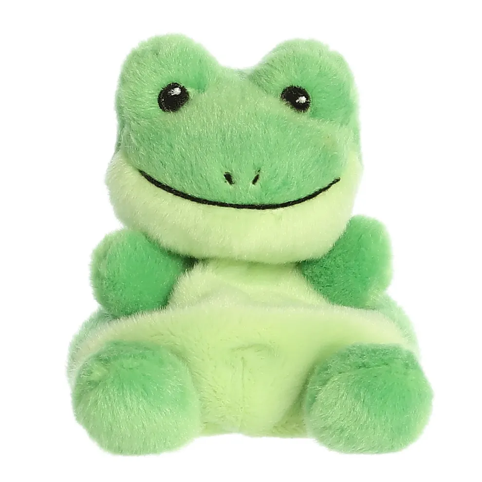 Palm Pals 5 Inch Ribbits the Frog Plush Toy - Owl & Goose Gifts