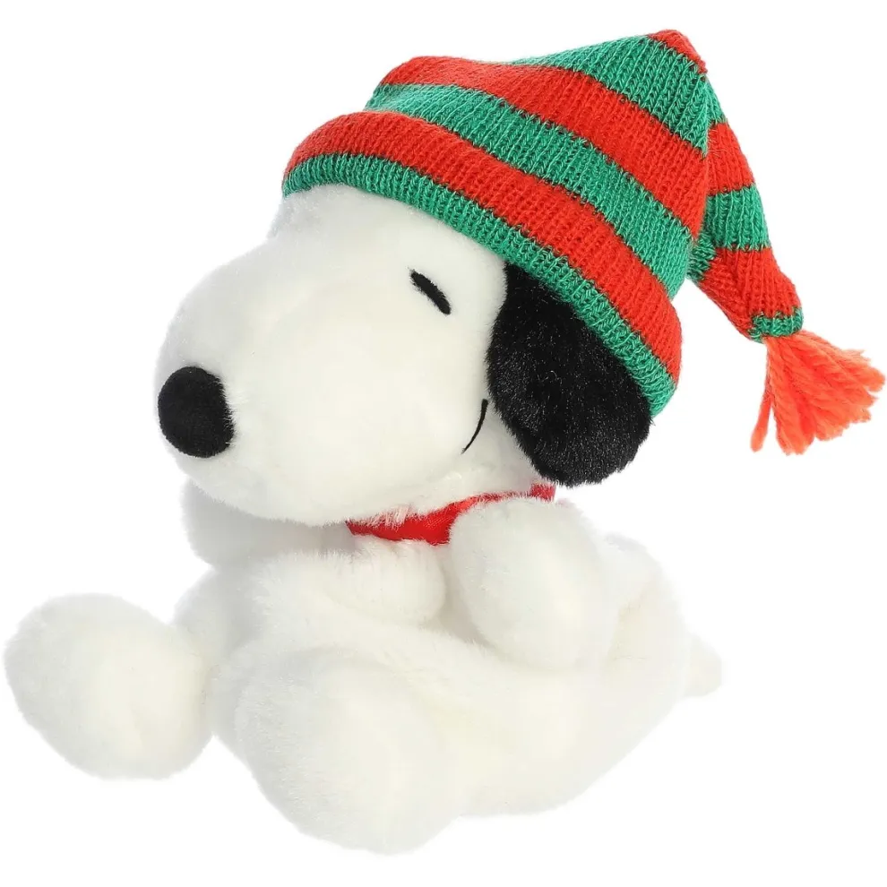 Palm Pals 5 Inch Snoopy with Beanie Plush Toy - Owl & Goose Gifts