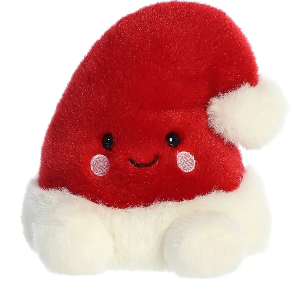 Palm Pals 5 Inch Topper the Santa Hat Christmas Plush Toy - Owl & Goose Gifts