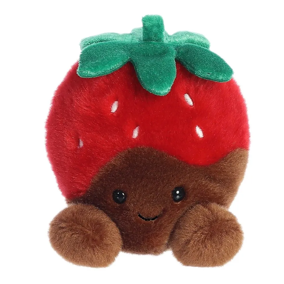 Palm Pals 5 Inch Valentino the Chocolate Strawberry Valentine Plush Toy - Owl & Goose Gifts
