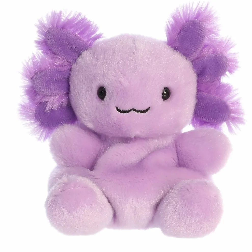 Palm Pals 5 Inch Xavier the Purple Axolotl Plush Toy