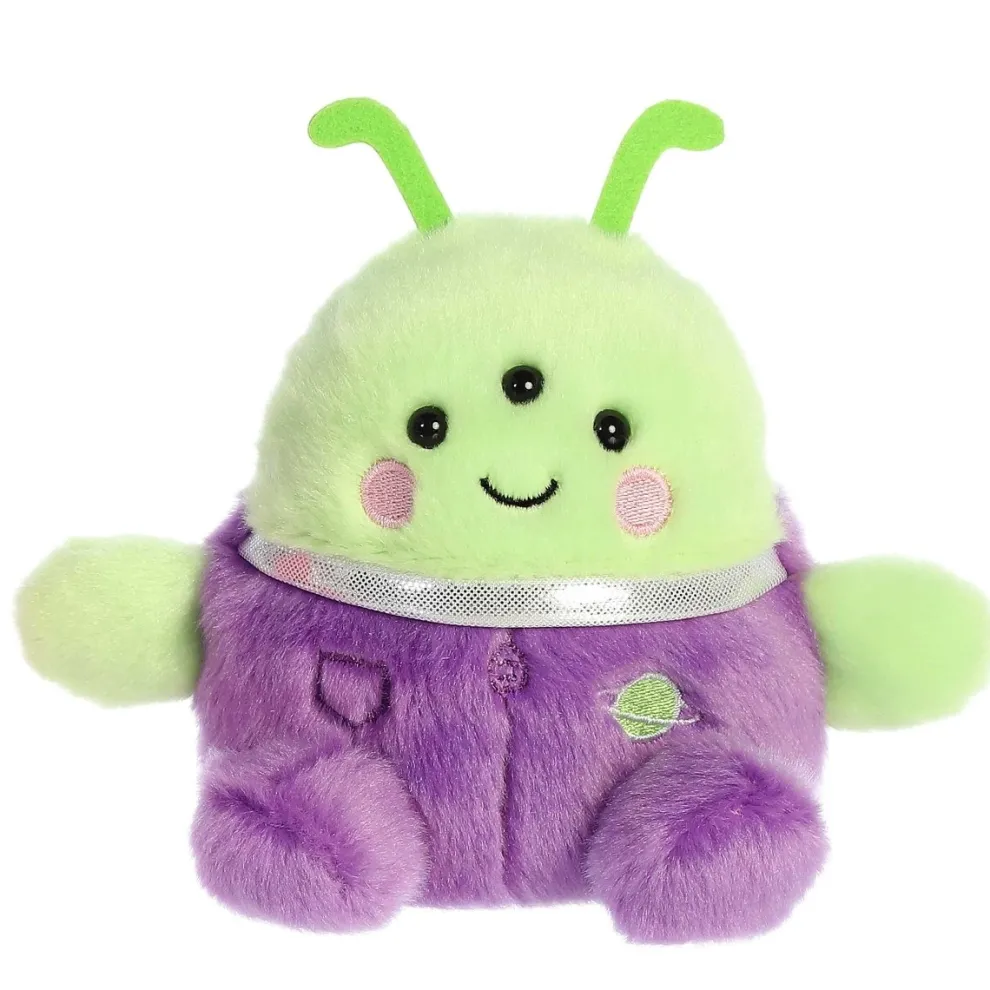 Palm Pals 5 Inch Zorg the Green Alien Plush Toy - Owl & Goose Gifts