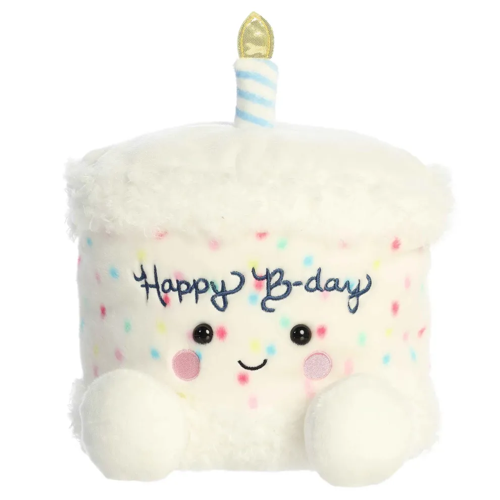 Palm Pals Party Sized 13 Inch Happy the B'Day Cake Plush Toy