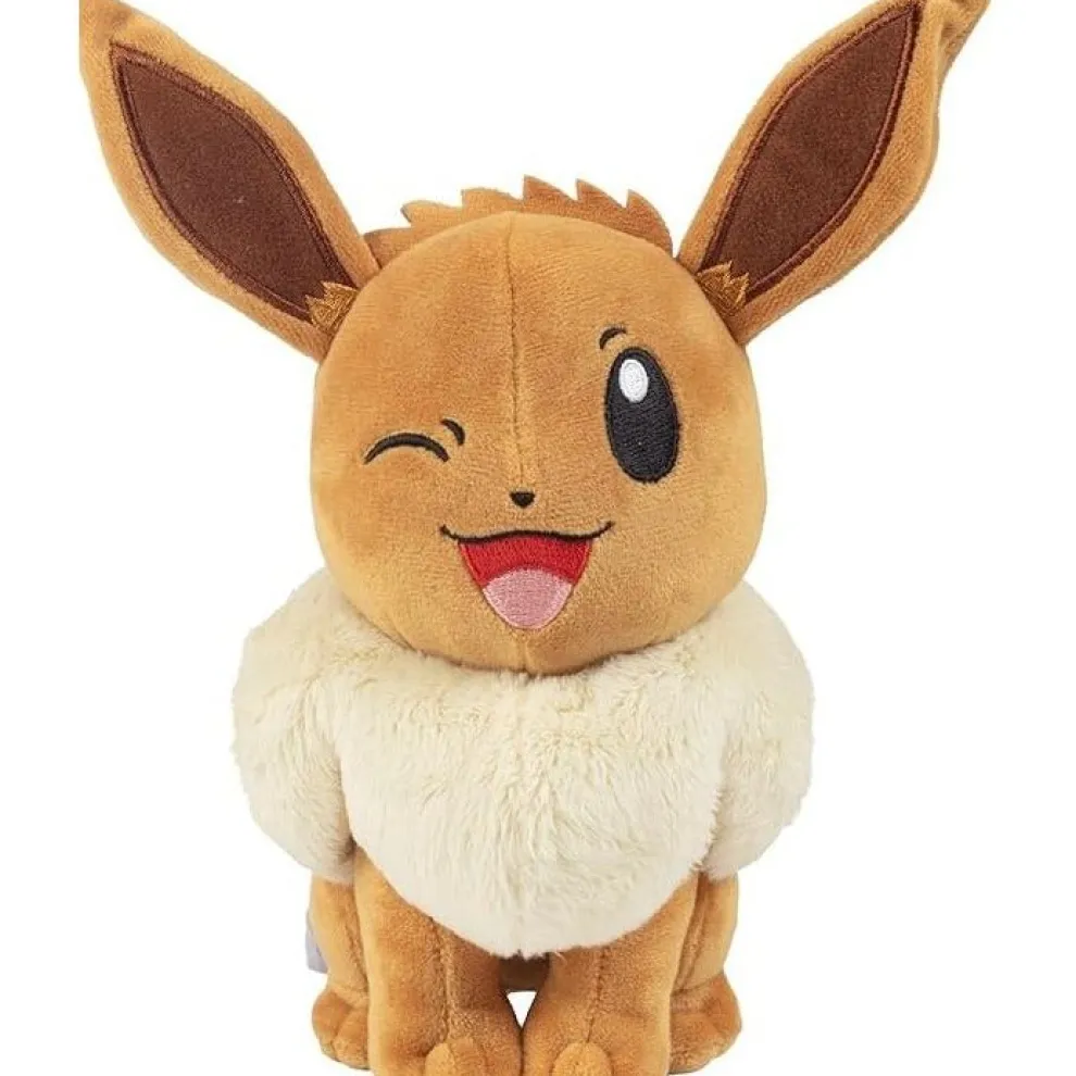 Pokemon 8 Inch Eevee Plush Toy - Owl & Goose Gifts