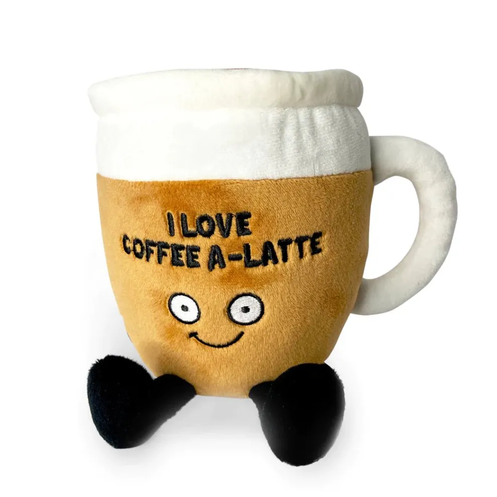 Punchkins - I Love Coffee A Latte Plush Toy - Owl & Goose Gifts