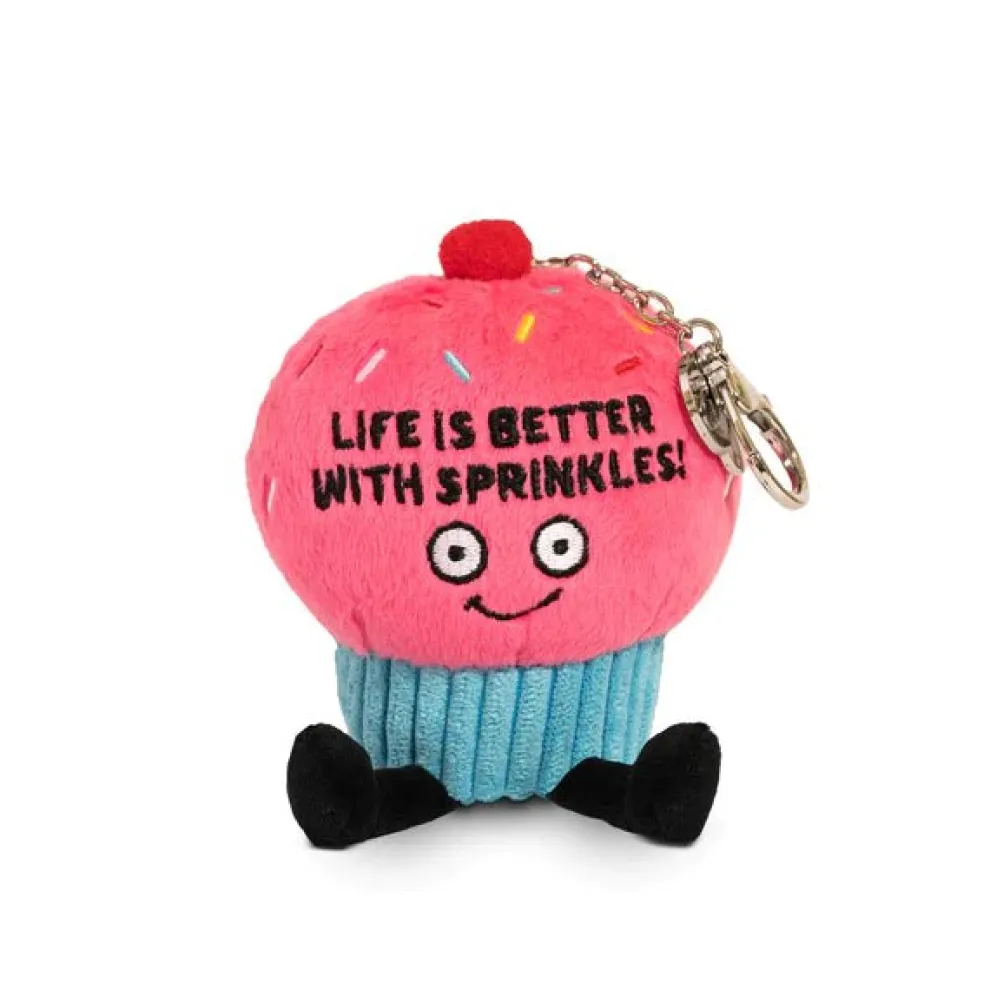 Punchkins Bites - Life is Better with Sprinkles Cupcake Plush Clip - Owl & Goose Gifts