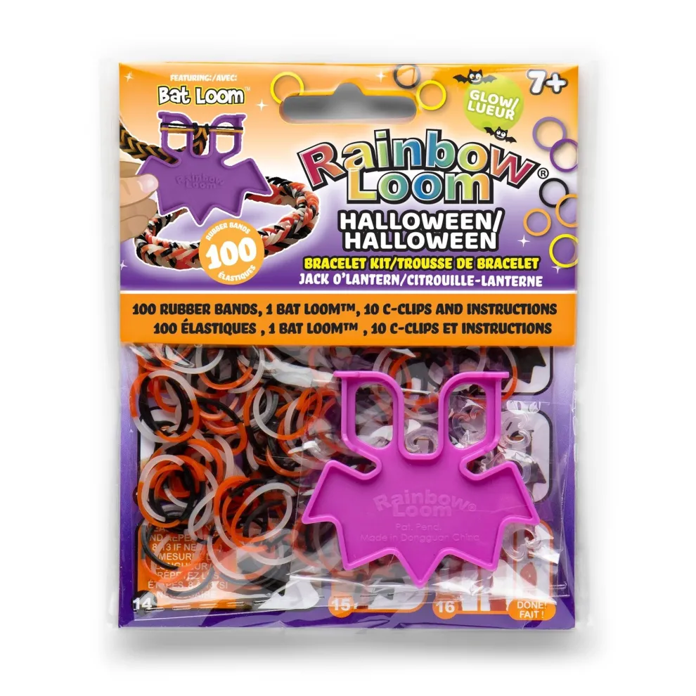 Rainbow Loom Halloween Jack O Lantern Fun Pack Bracelet Kit
