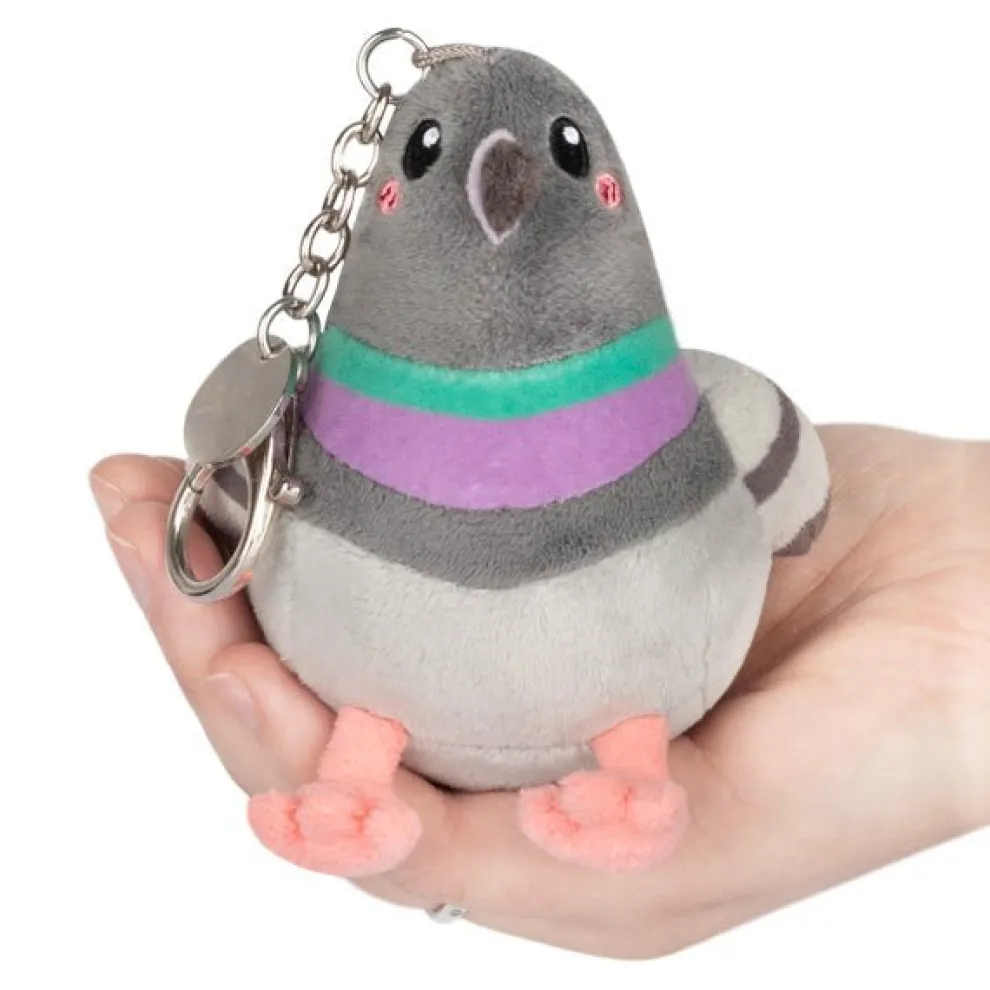 Squishable 3 Inch Micro Clip Pigeon Plush Toy - Owl & Goose Gifts