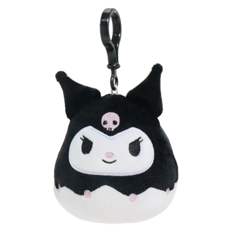 Squishmallow 3.5 Inch Kuromi the Sanrio Plush Clip - Owl & Goose Gifts